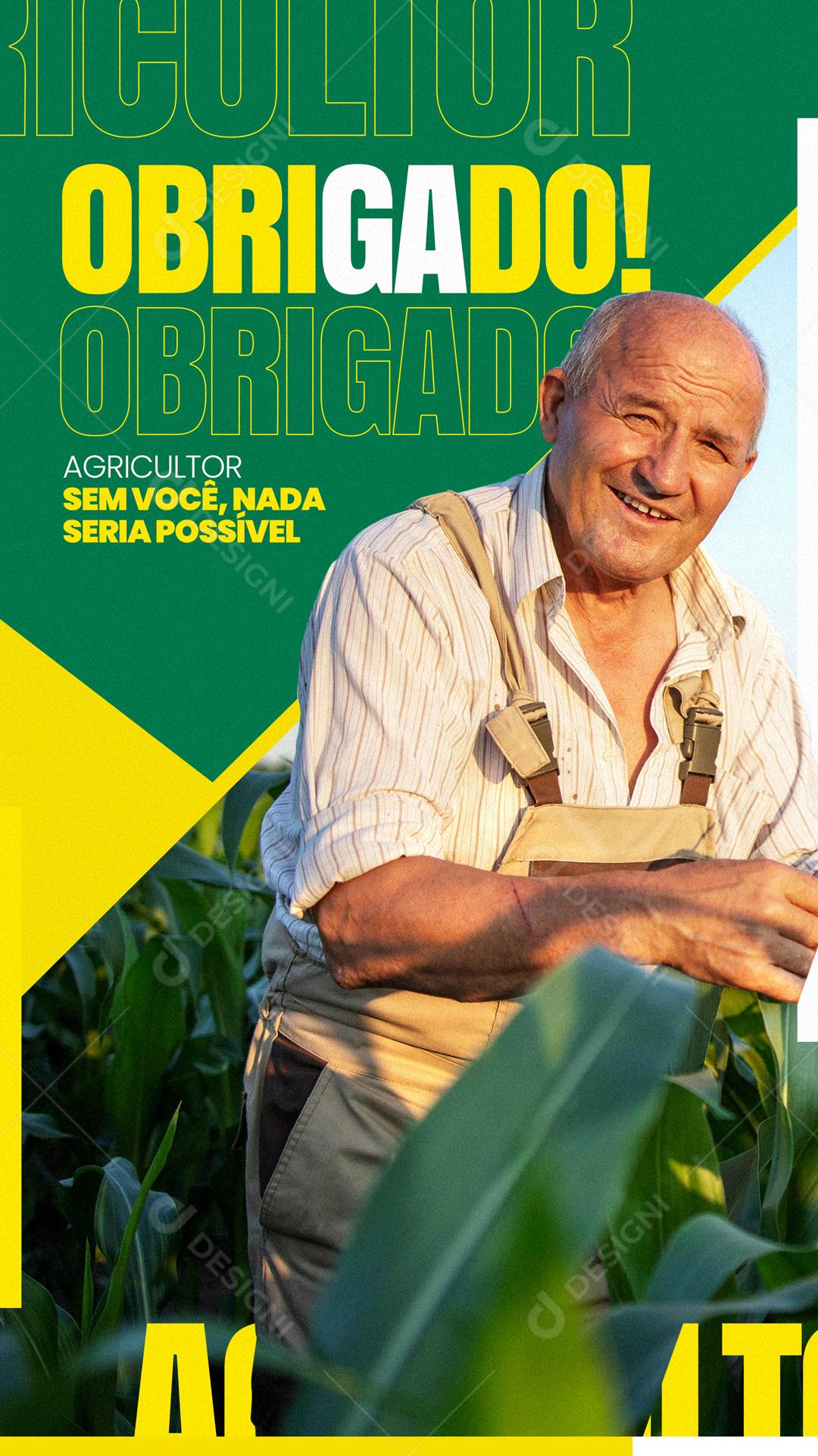 Obrigado Agricultor Sem Você Nada Seria Possível Social Media PSD Editável