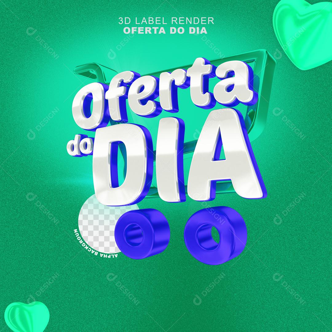 Selo 3D Para Composição Ofertas Do Dia PSD Editável
