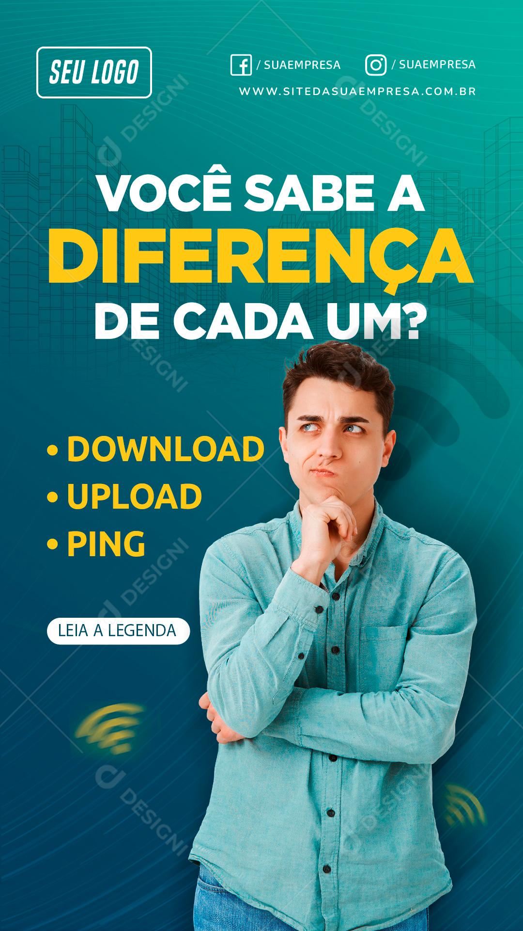 Você Sabe a Diferença De Cada Um Social Media PSD Editável
