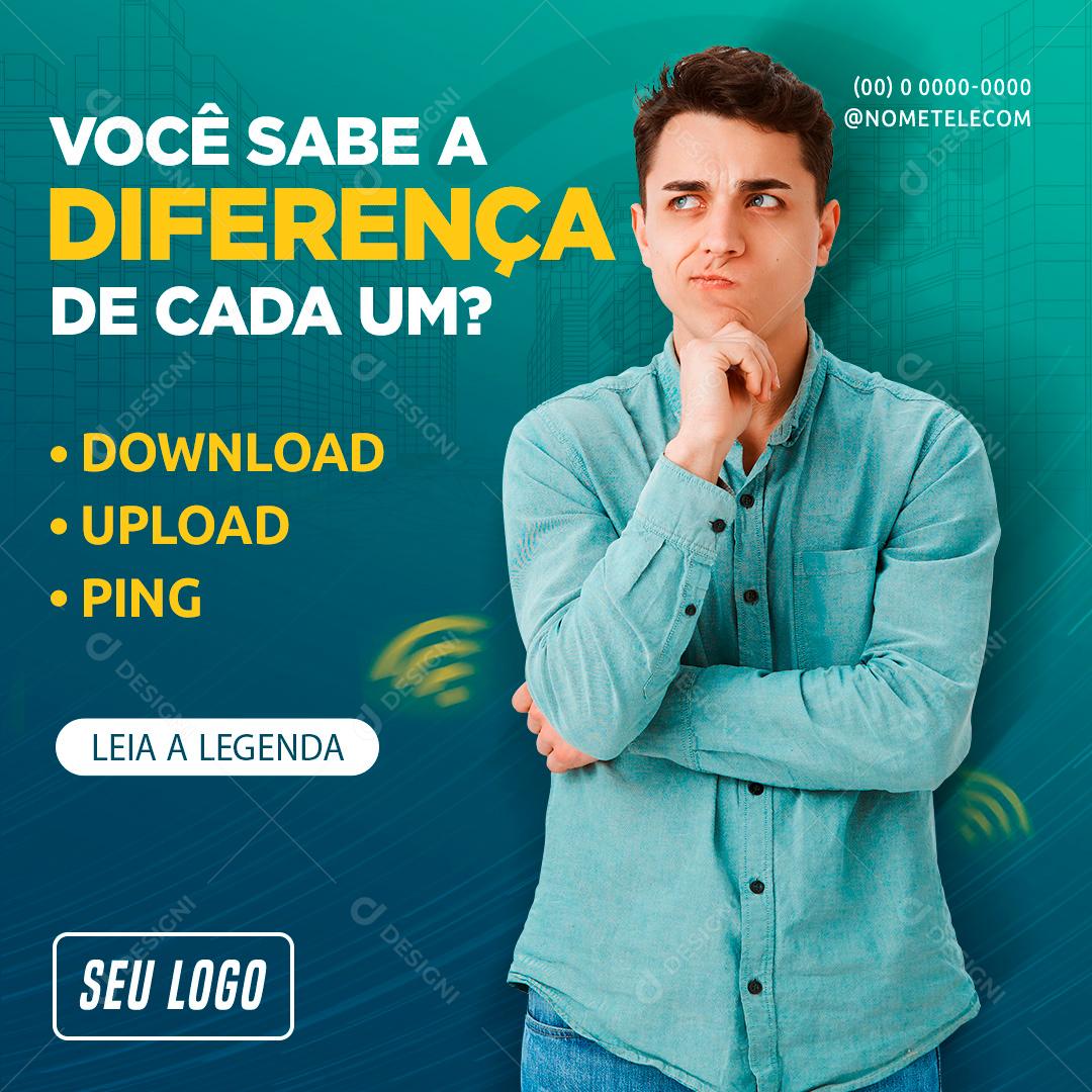 Você Sabe a Diferença De Cada Um Social Media PSD Editável