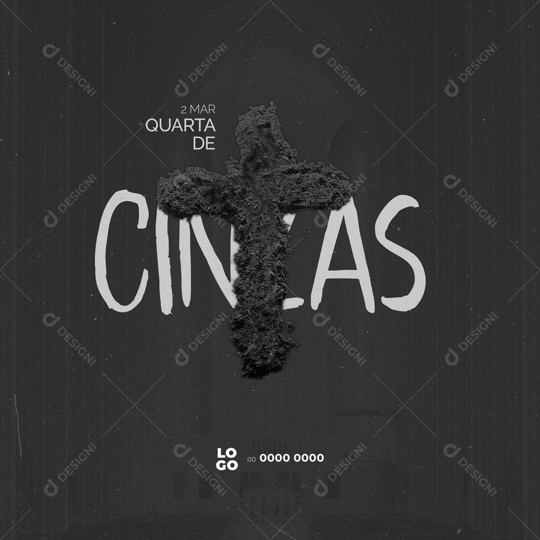 Post Social Media 02 de Março Quarta Feira Cinzas PSD Editável