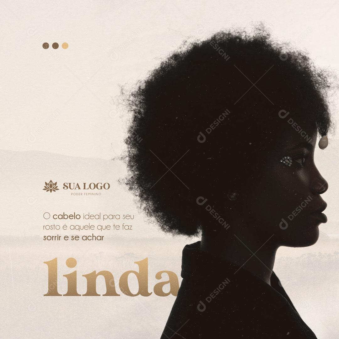 Dia da Mulher 8 de Março Empoderamento Feminino Social Media PSD Editável