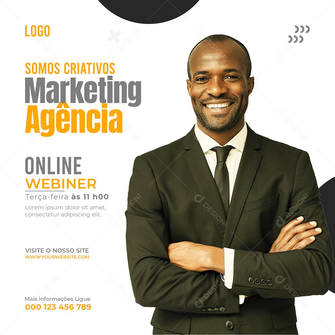 Social Media Somos Criativos Marketing Agências PSD Editável