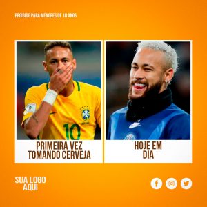 Meme Primeira Vez Tomando Cerveja Hoje Em Dia Social Media PSD Editável