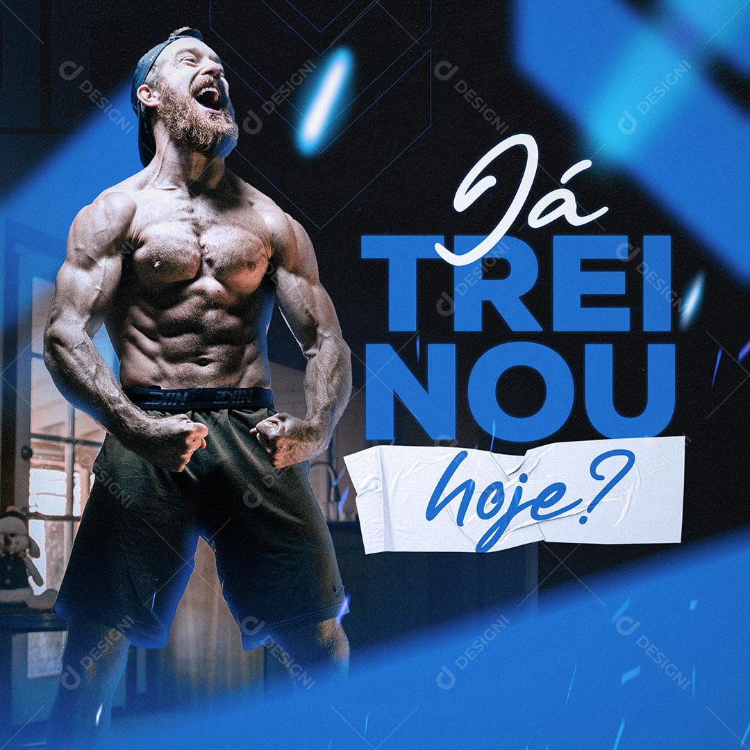 Social Media Já treinou hoje Academia PSD Editável