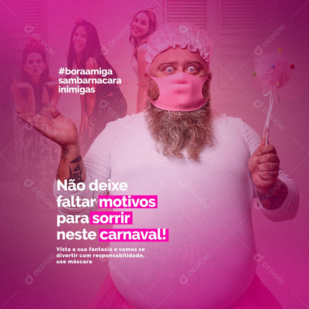 Social Media Don't miss out on a reason to smile this carnival Editable PSD