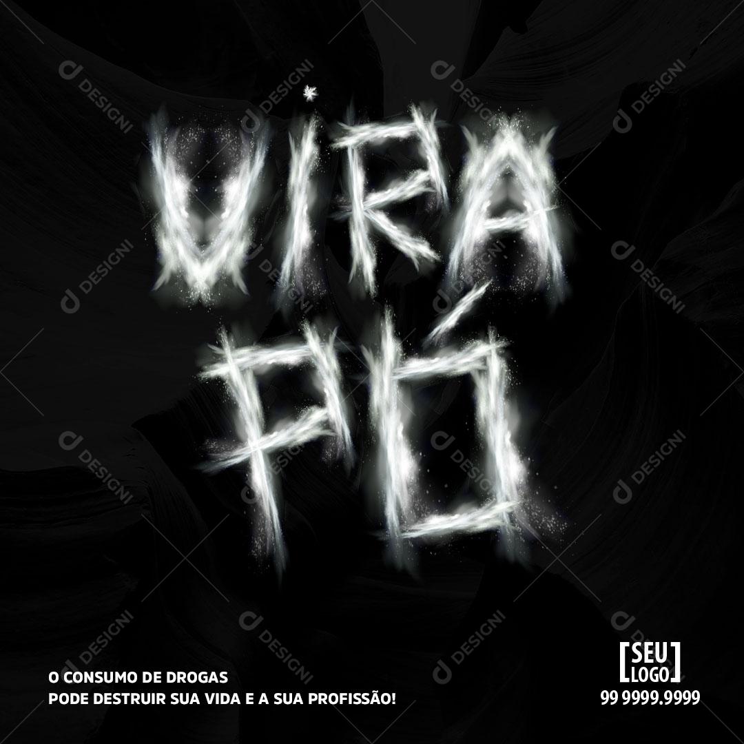 Diga não as Drogas, Dependência Química Social Media PSD Editável