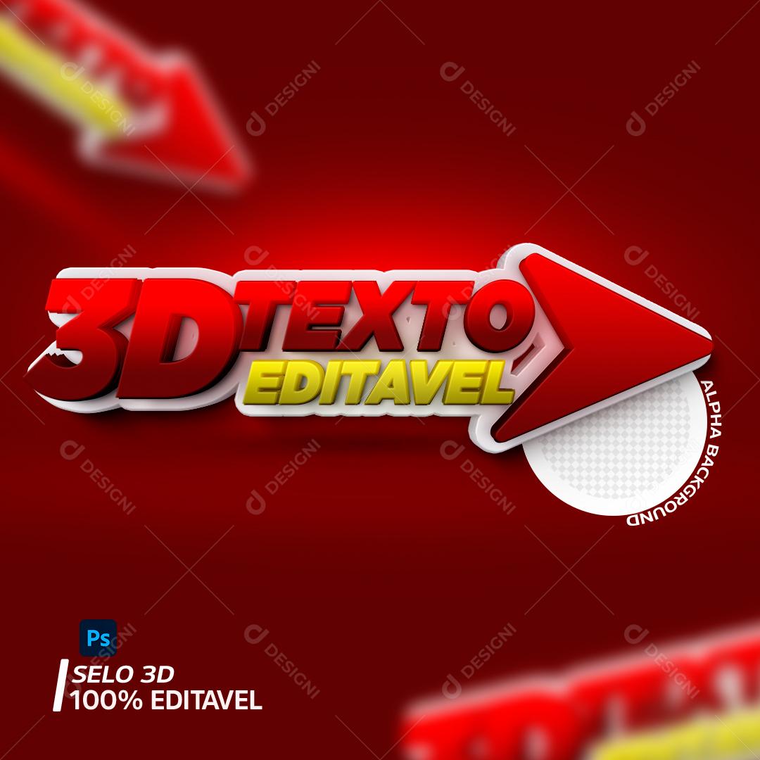 Efeito de Texto PSD Editável
