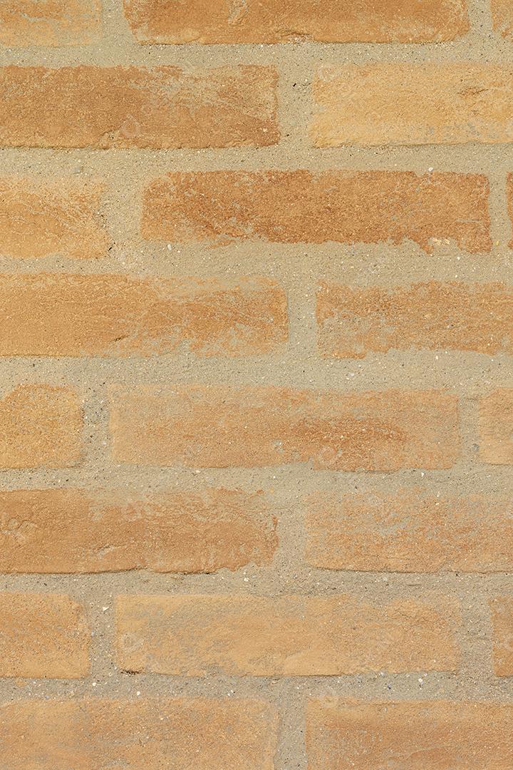 Fundo de parede de tijolos de barro laranja. Cenário de tijolos.