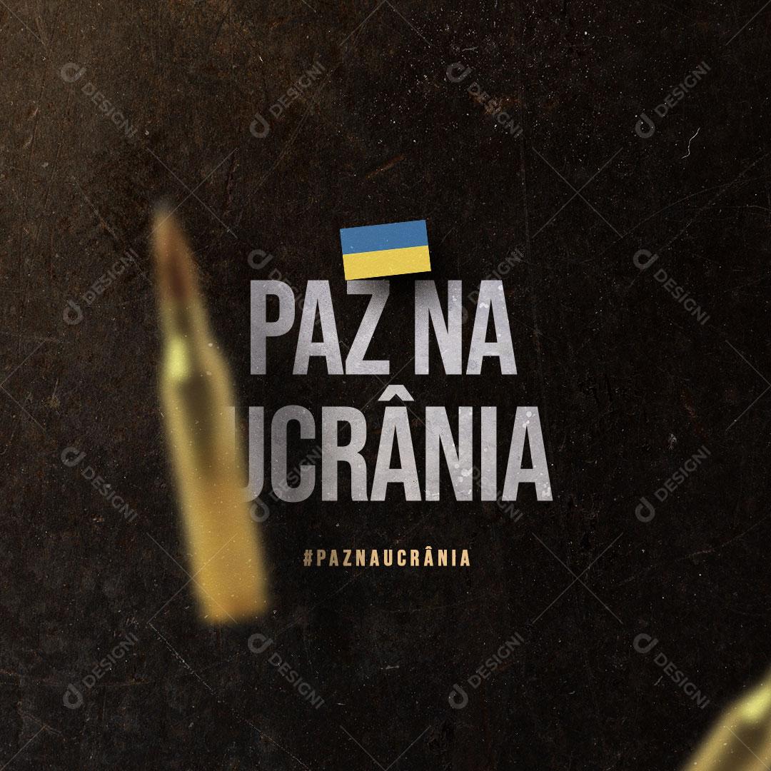 Social Media Guerra, Paz na Ucrânia Social Media PSD Editável