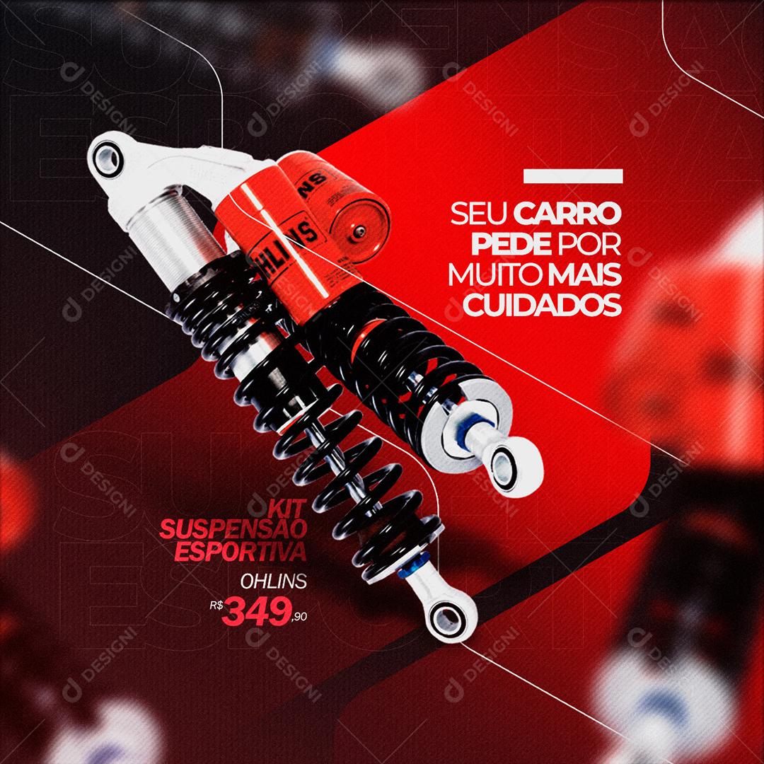 Social Media Oficina Mecânica Seu Carro Pede Por Muita Mais Cuidado PSD Editável