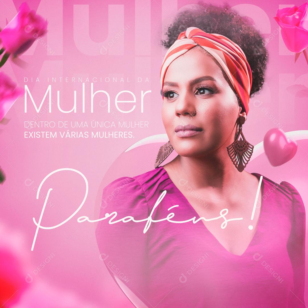 Social Media 08 de Março Dia Internacional da Mulher PSD Editável