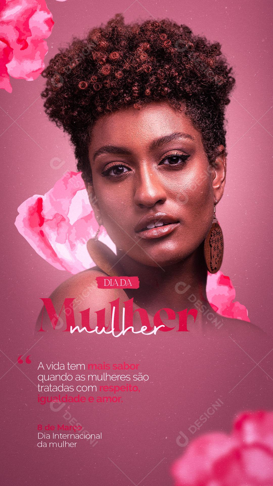 Story 8 De Março Dia Internacional da Mulher Social Media PSD Editável