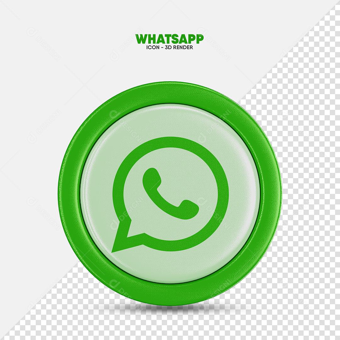 WhatsApp Ícone 3D Para Composição PSD