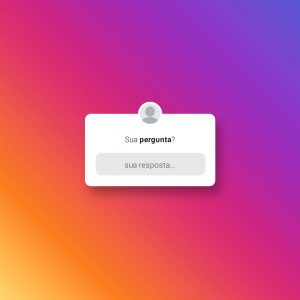Post Rede Social Instagram Sua Pergunta Social Media PSD Editável