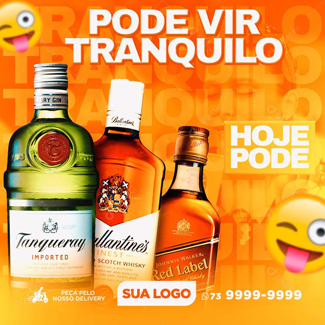 Social Media Pode Vir Tranquilo Hoje Pode PSD Editável