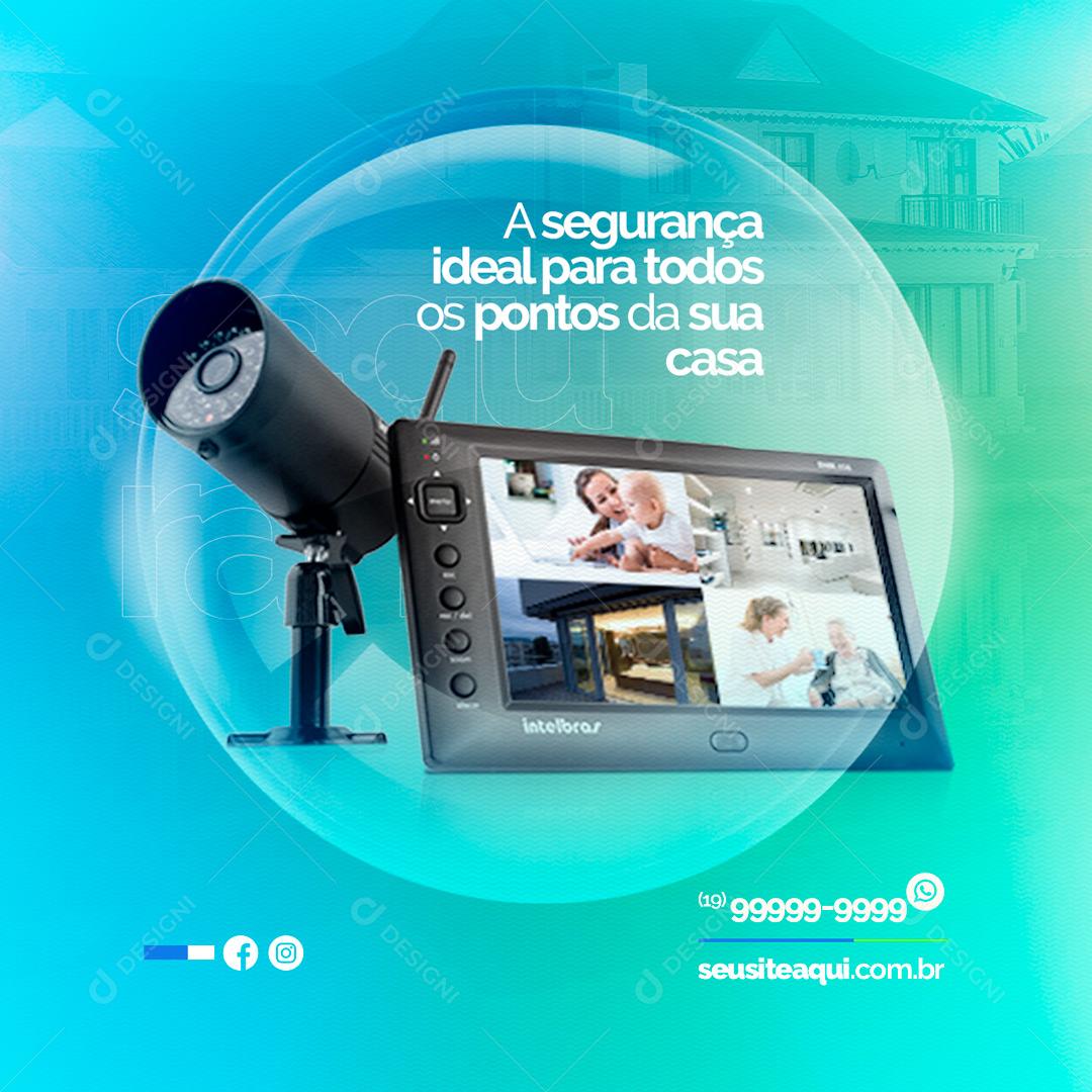 Social Media A Segurança Eletrônica ideal para todos os pontos PSD Editável