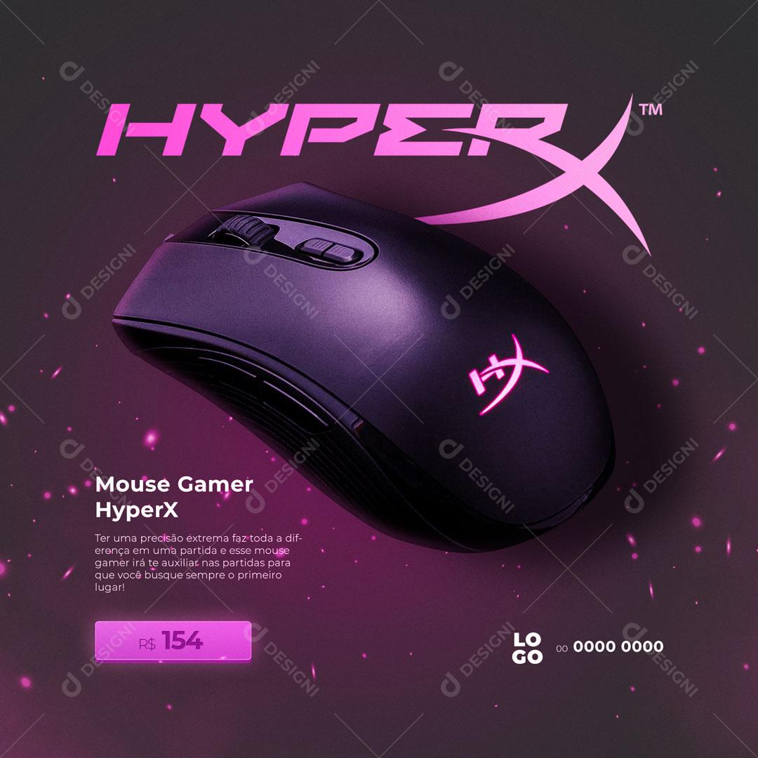 Social Media Loja De Informática Mouse Gamer PSD Editável