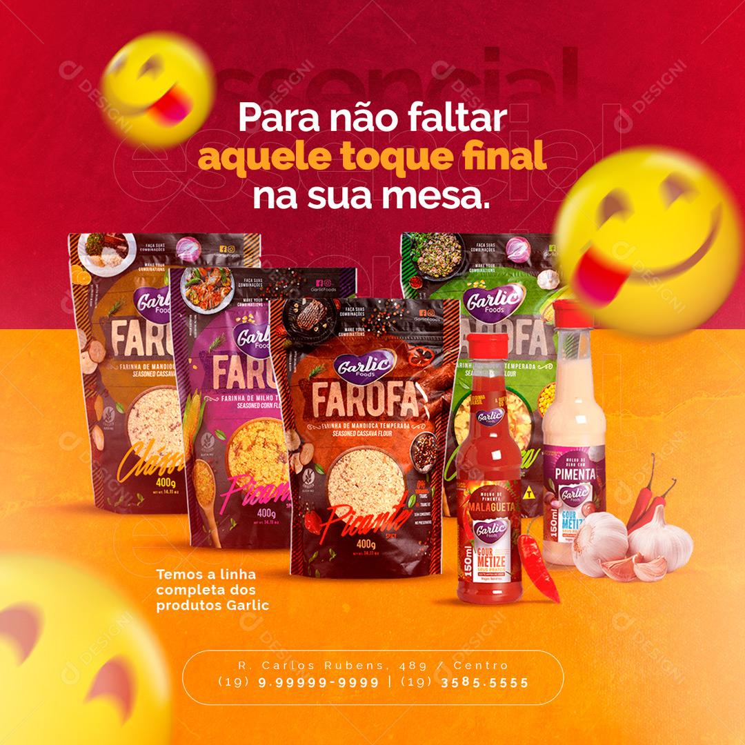 Social Media Para não faltar aquele toque final na sua mesa Açougue PSD Editável