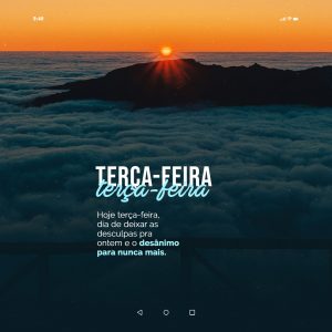 Frase Motivacional Terça Feira Social Media PSD Editável