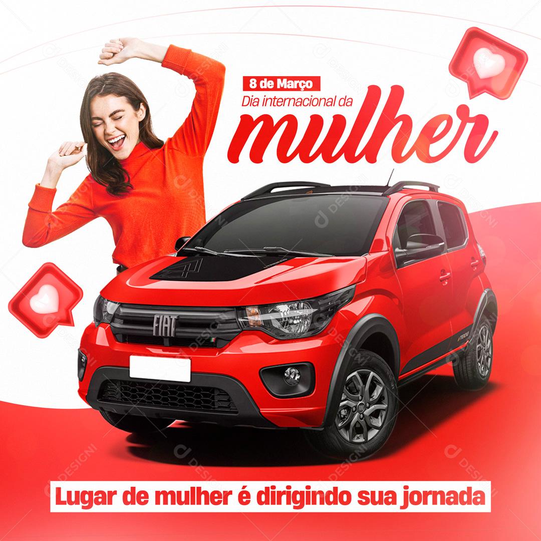 Feliz Dia Das Mulheres 8 De Março Social Media PSD Editável
