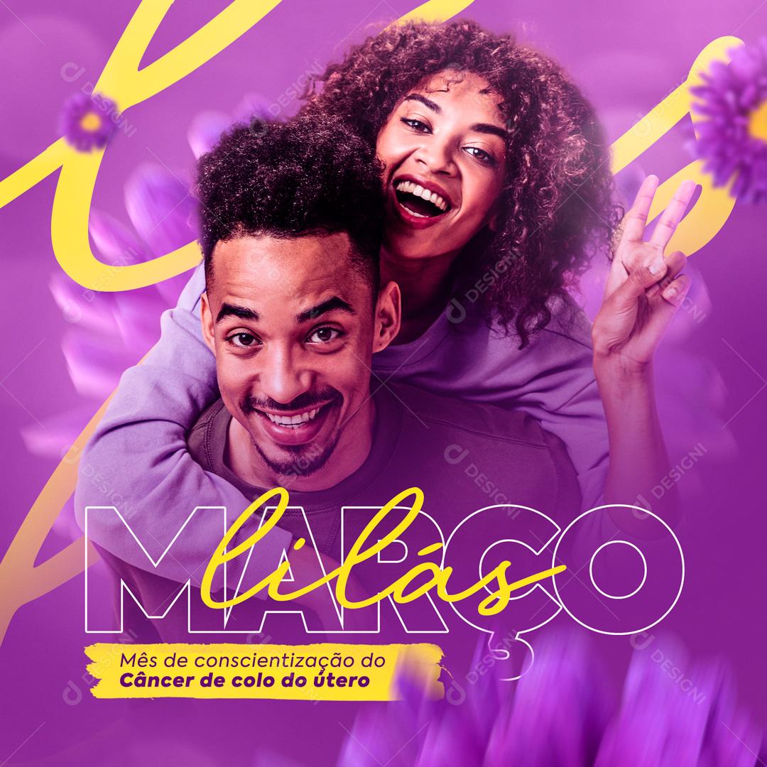 Março Dia Da Mulher Tempo De Cuidar De Você Social Media PSD Editável