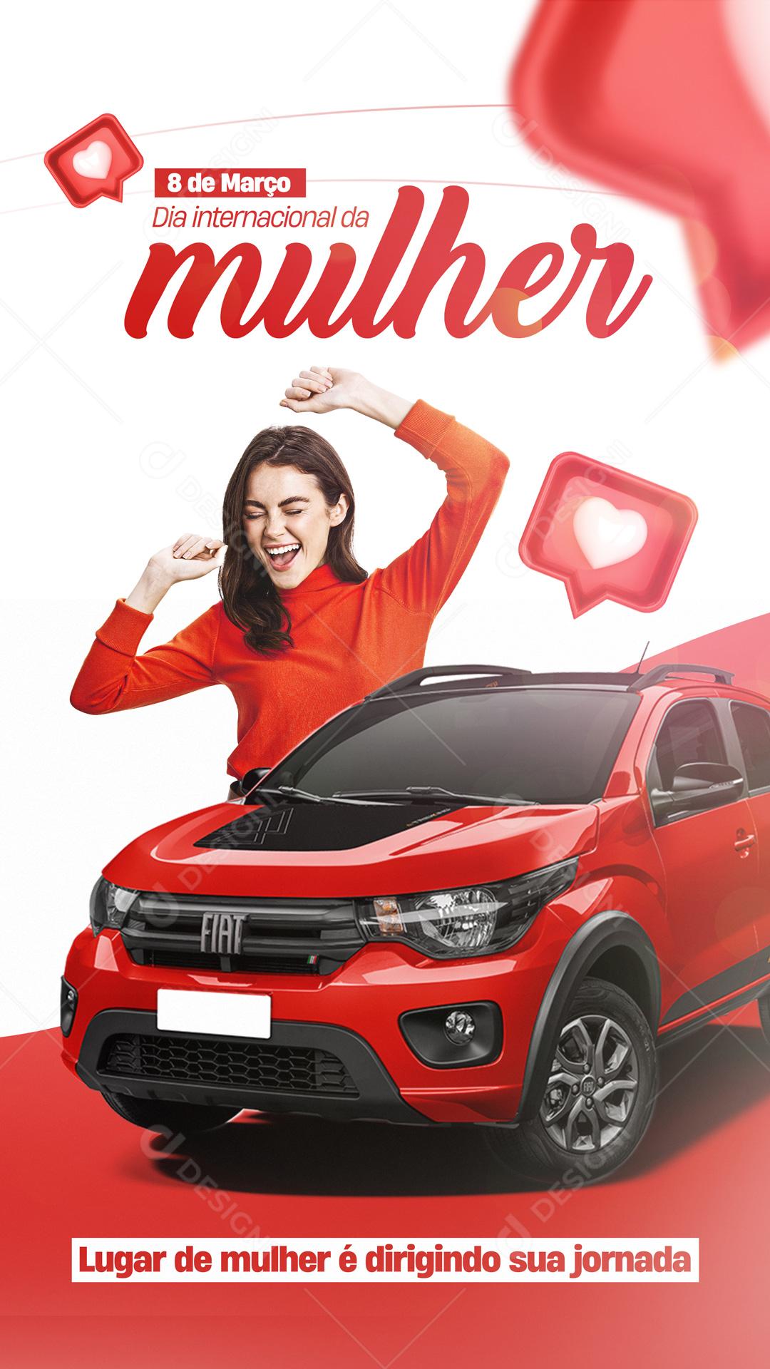 Feliz Dia Das Mulheres 8 De Março Social Media PSD Editável