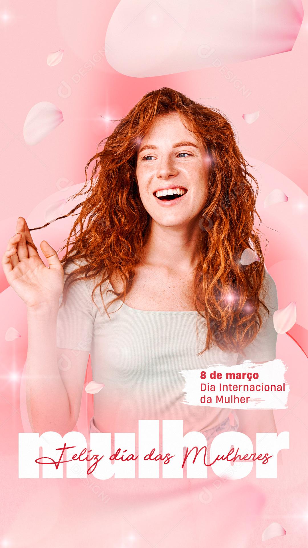 Feliz Dia Das Mulheres 8 De Março Social Media PSD Editável