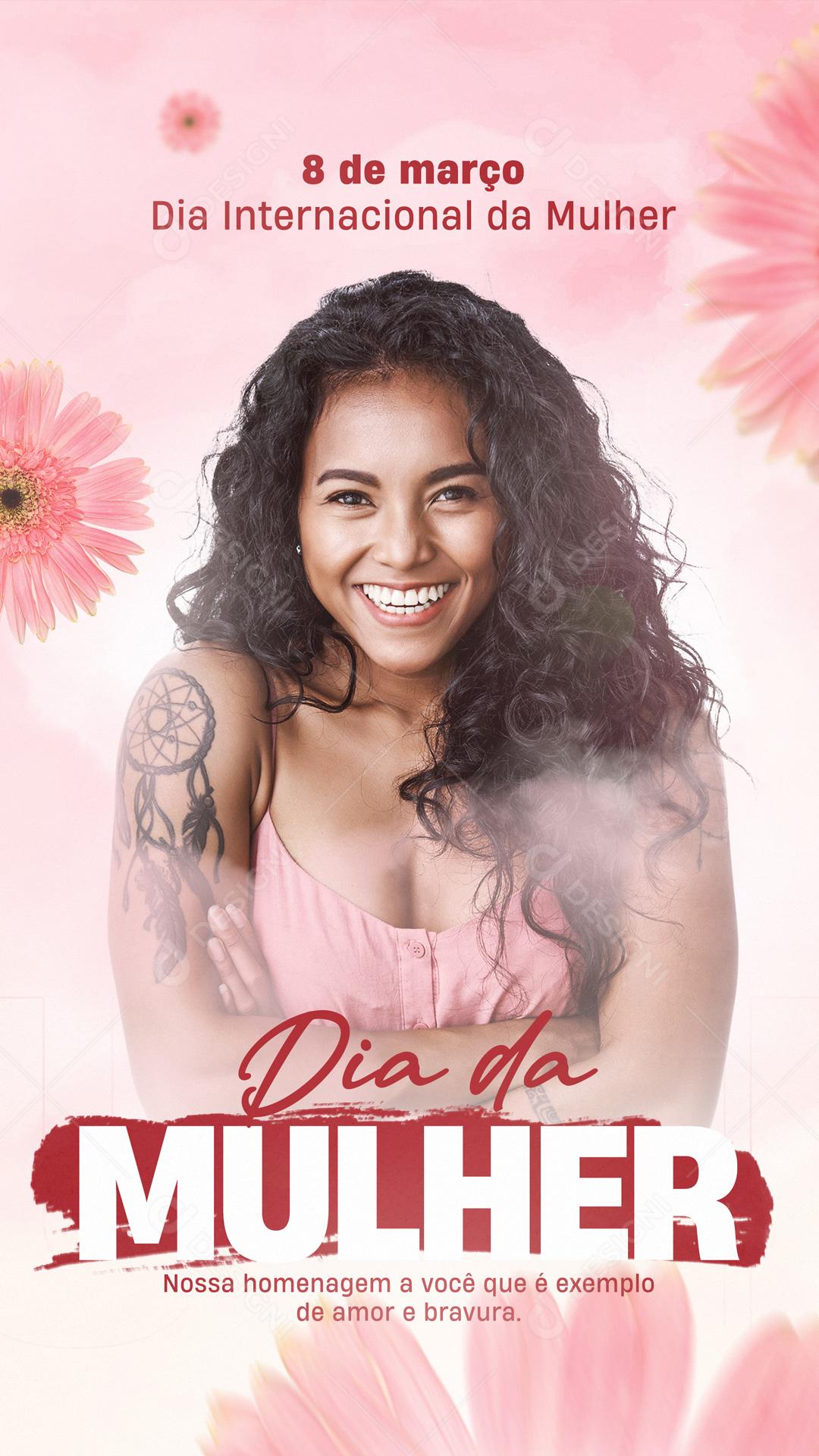 Feliz Dia Das Mulheres 8 De Março Social Media PSD Editável