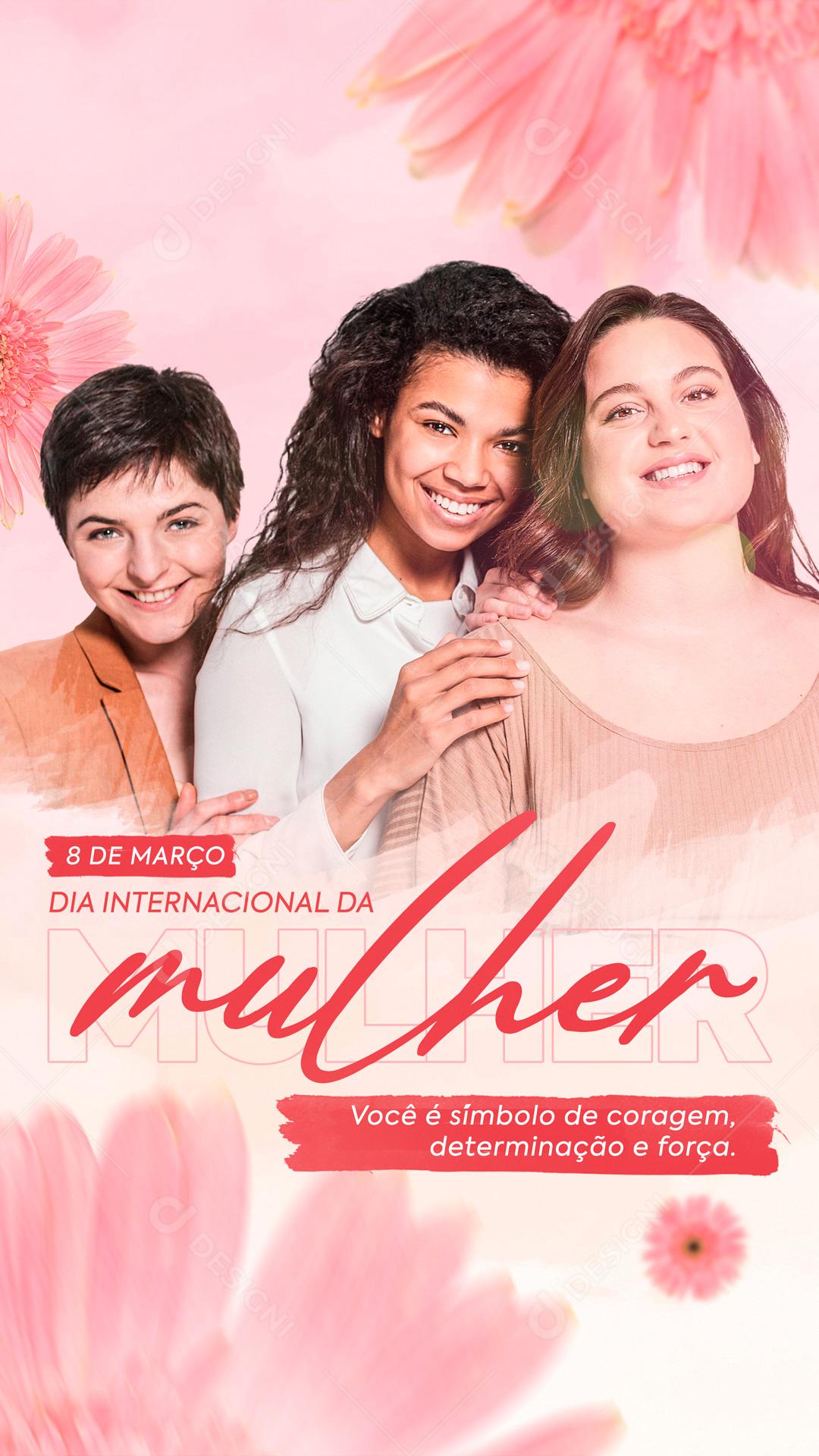 Feliz Dia Das Mulheres 8 De Março Social Media PSD Editável