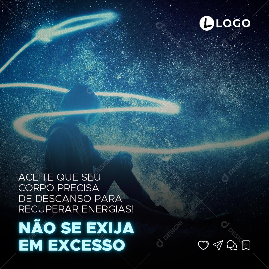 Motivational Phrase Accept What Your Body Needs Discount Social Media Editable PSD