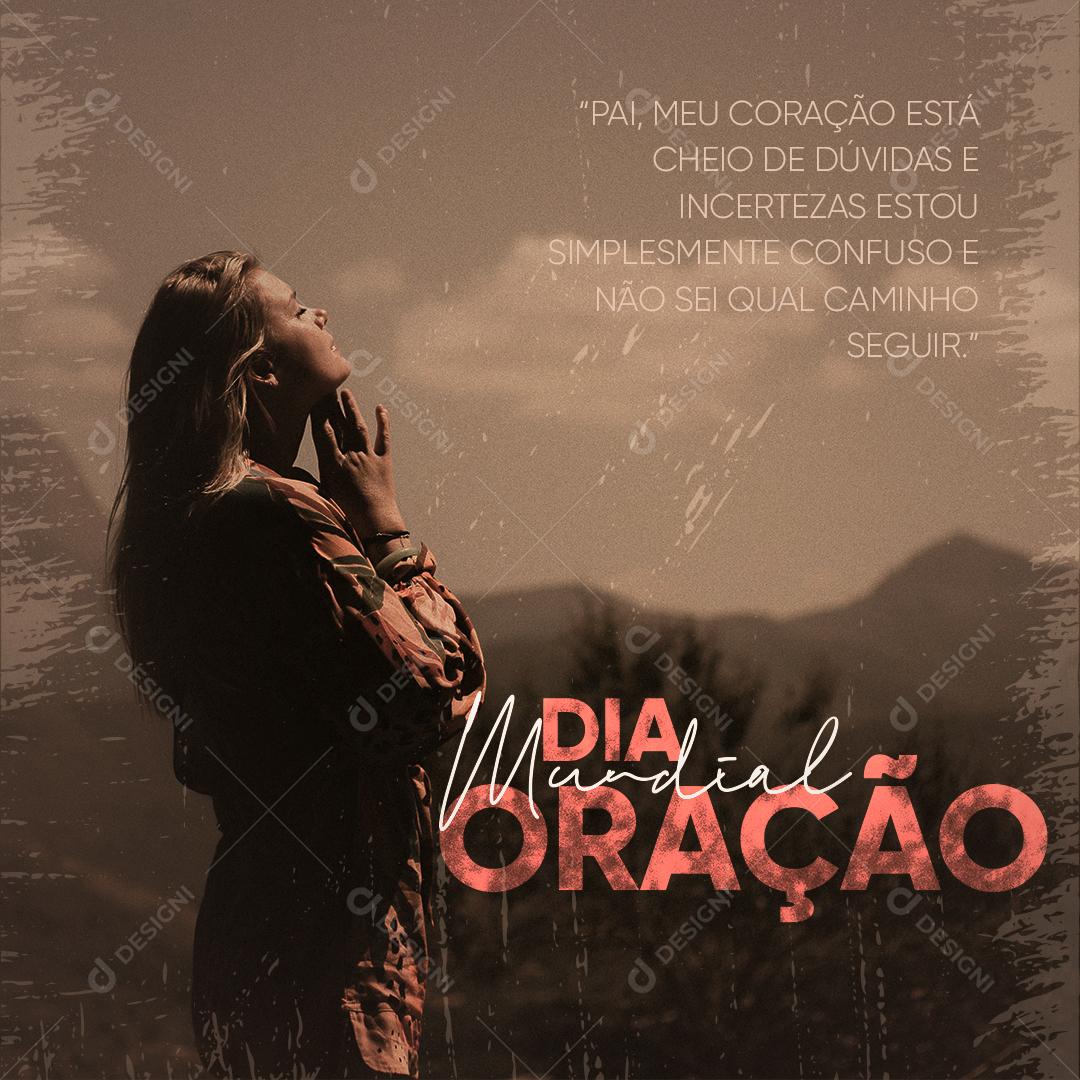 Dia Mundial da Oração 4 de Março Social Media PSD Editável