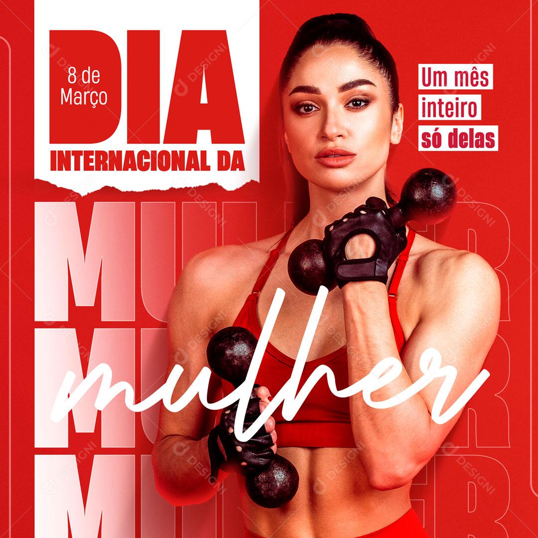 March 8 International Women's Day International Academy Editable PSD