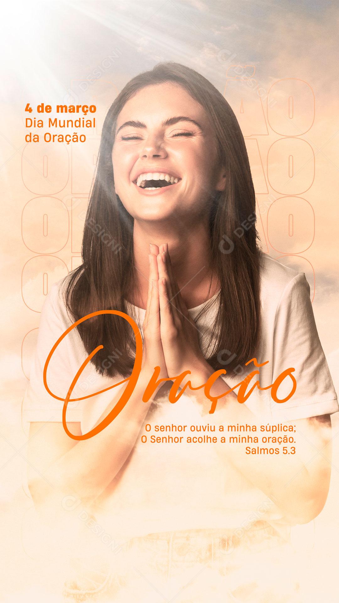 Social Media 4 Março Dia Mundial Da Oração PSD Editável