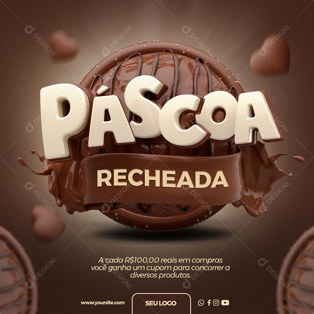Social Media Páscoa Recheada PSD Editável