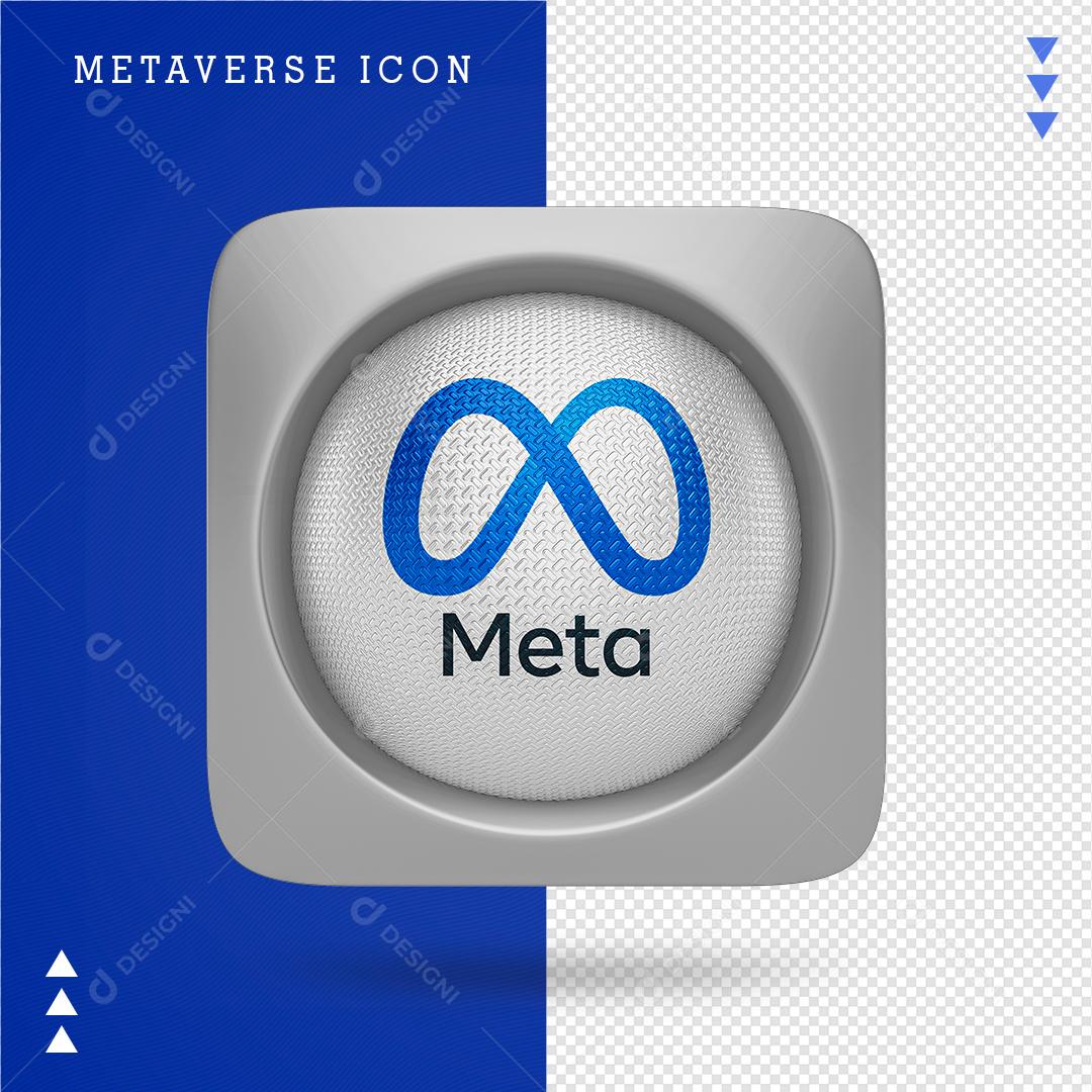 Ícone 3D Metaverso Elemento Para Composição PNG Transparente Sem Fundo