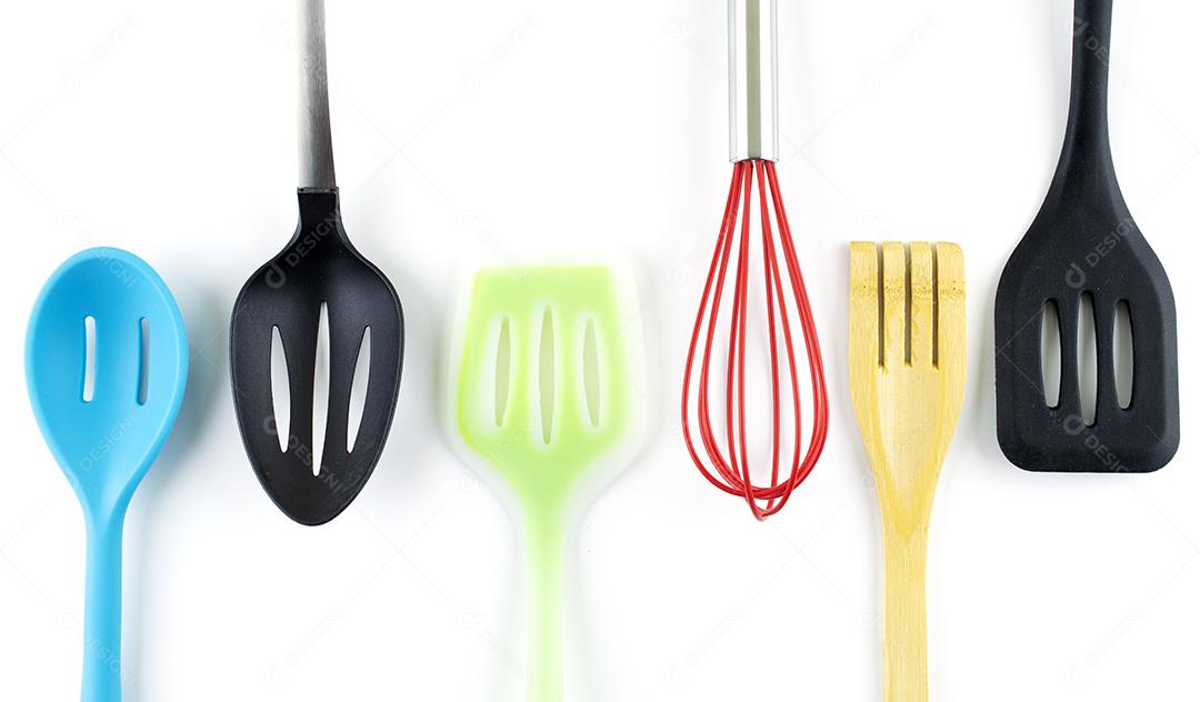 Utensílios de cozinha coloridos