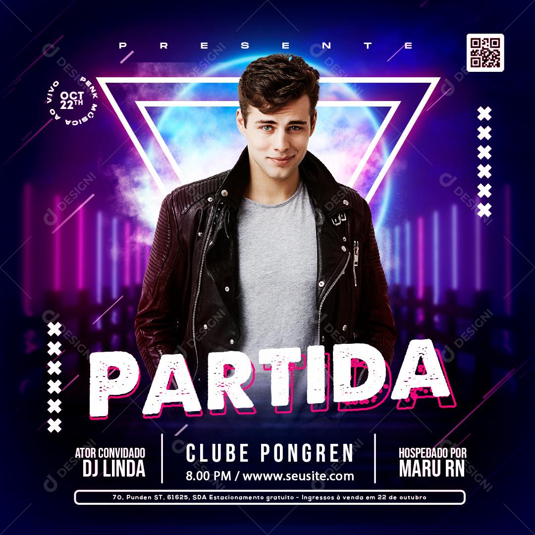 Social Media Partida Agenda Flyers PSD Editável