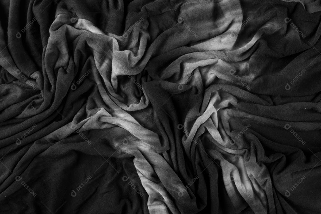 Fundo de textura de tecido preto escurecido abstrato