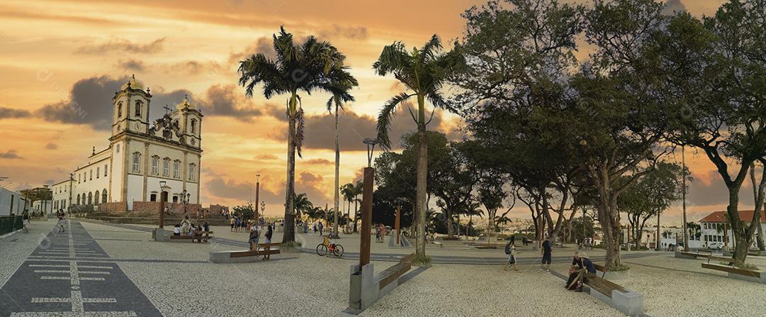Vista panorâmica da famosa igreja do Bonfim em Salvador Bahia Brasil