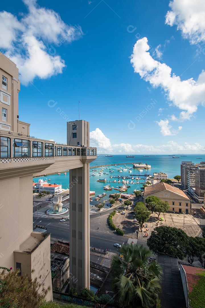 Vista do Elevador Lacerda em Salvador Bahia Brasil
