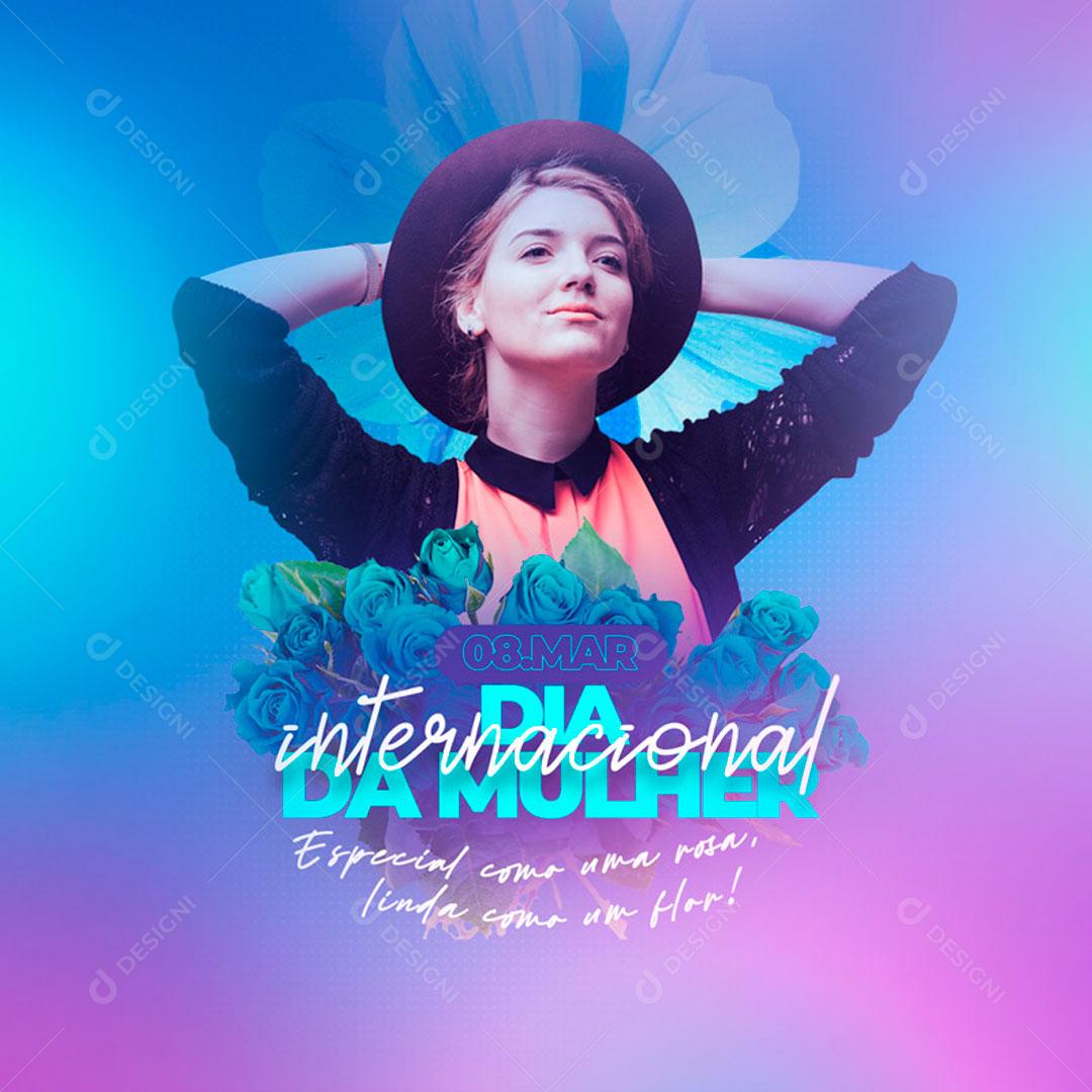 Dia Internacional Da Mulher 8 De Março Social Media PSD Editável
