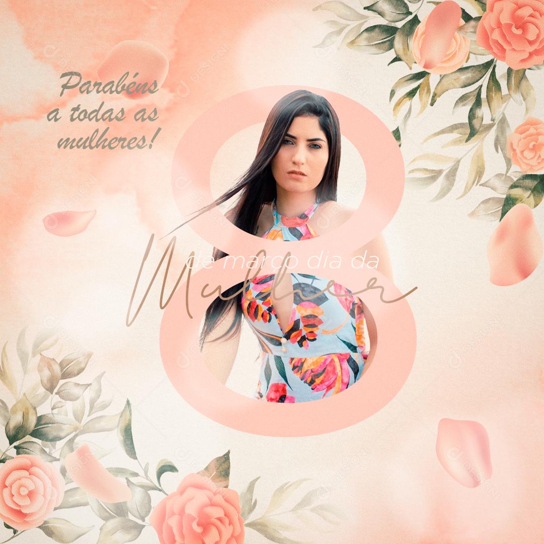 Post Dia da Mulher - 8 de Março Não se Prenda a Rótulos Seja a Mulher que Quiser Social Media PSD Editavel