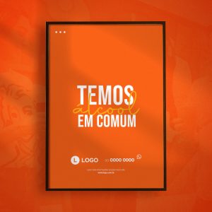 Pos Bebidas Temos Álcool em Comum Social Media PSD Edititável