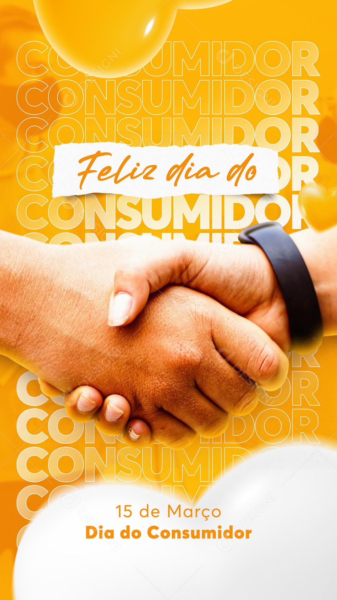 Social Media Feliz Dia Do Consumidor 15 De Março PSD Editável