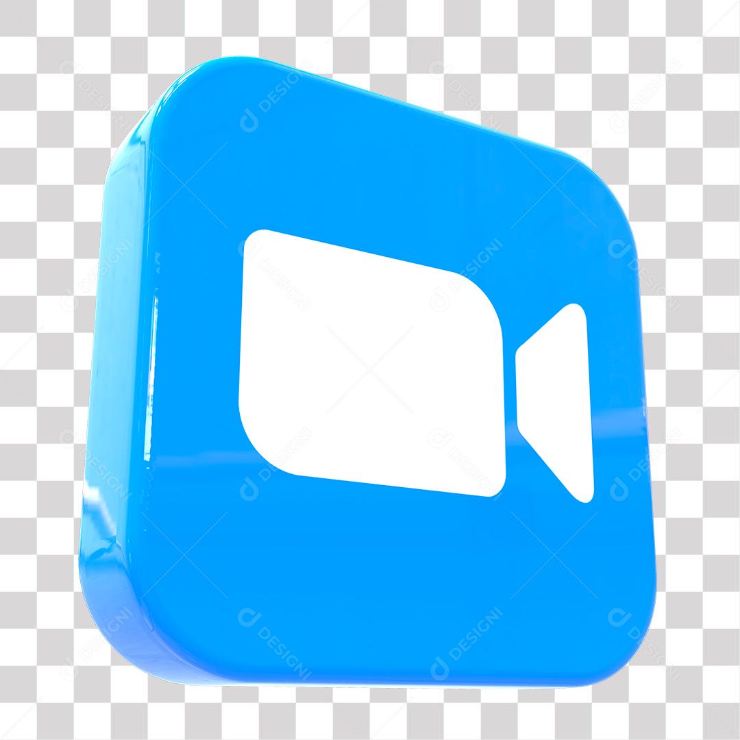 Ícone 3D De Vidio Chamada Elemento Para Composição PNG Transparente Sem Fundo
