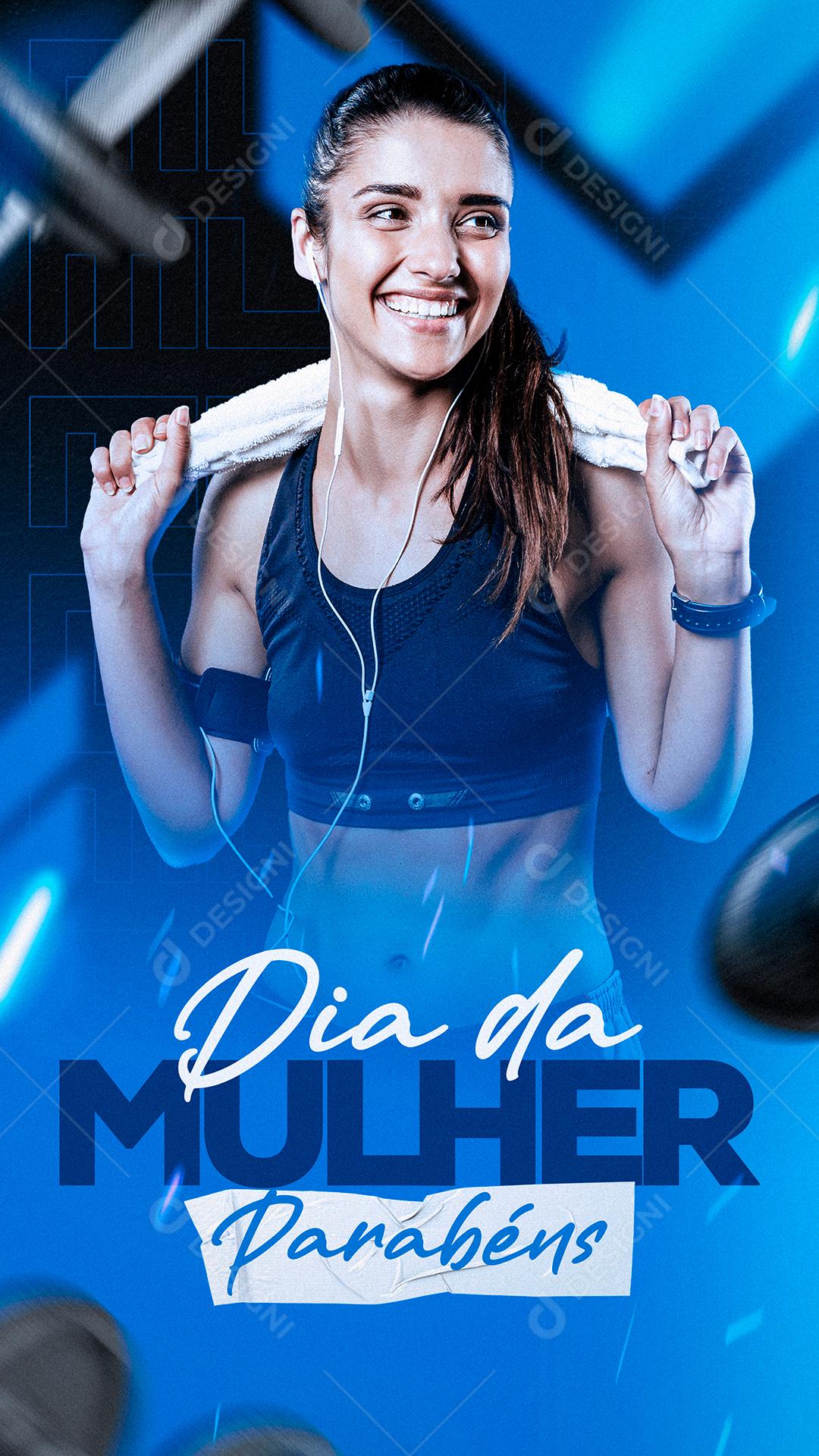 Social Media Dia Da Mulher Parabéns PSD Editável