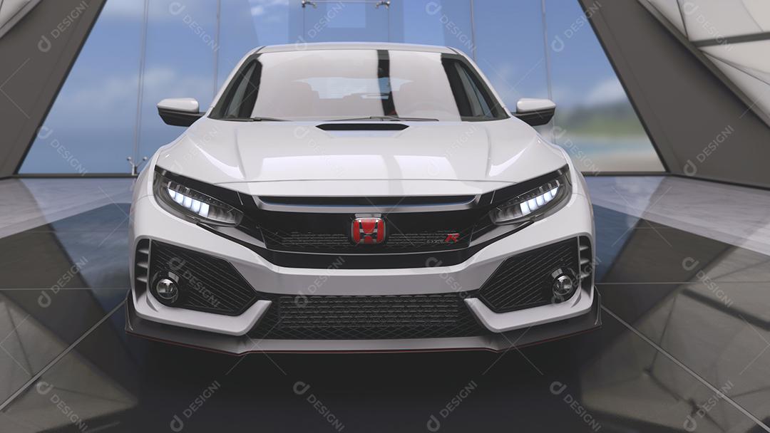 Honda Civic Tipo R 3D ilustração, 8 mar, 2022, São Paulo, Brasil.
