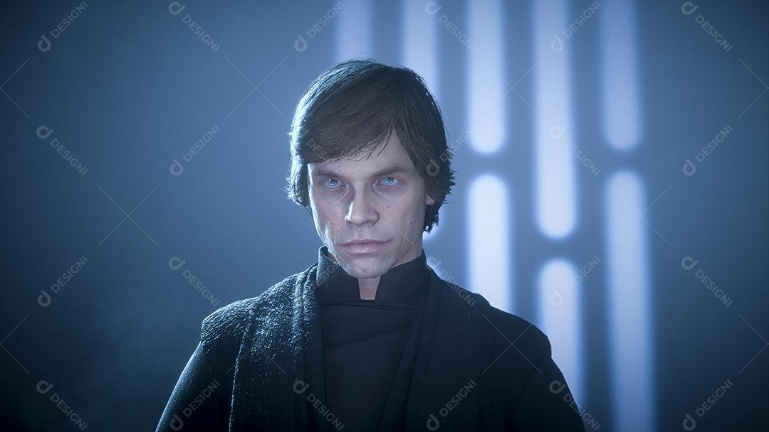 3D Render Luke Skywalker, ilustração 3D, 08 Mar, 2022, São Paulo, Brasil