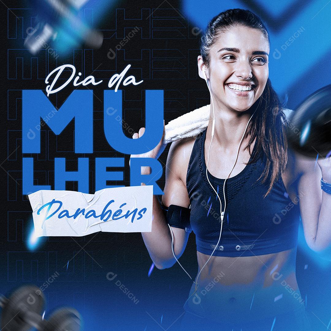 Social Media Dia da Mulher 8 de Março Parabéns PSD Editável